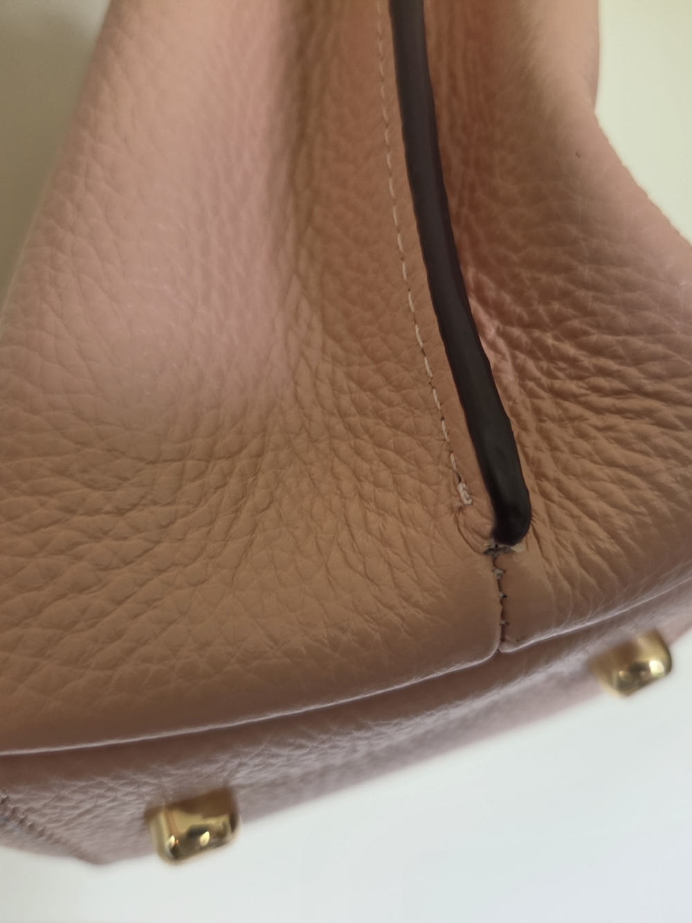 Coach Hanna Pebbled Leather Shoulder Bag in Blush Pink - Picture 8 of 14